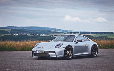 4k, Porsche 911 GT3 Touring PDK, highway, 2021 cars, supercars, 992, 2021 Porsche 911 GT3, german cars, Porsche