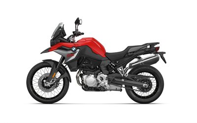 BMW F 850 GS Adventure, 2022, side view, exterior, new black red F 850 GS Adventure, German motorcycles, BMW