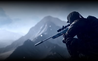 Battlefield 4, 4k, gameplay, soldier, sniper