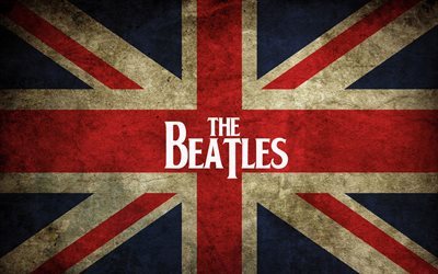 the beatles, British flag, flag of Great Britain