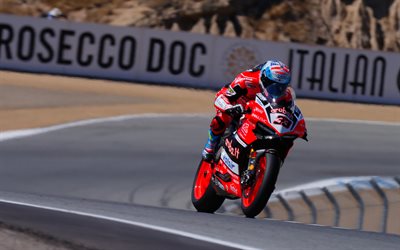 Marco Melandri, Ducati Superbike Team, sportbikes, Laguna Seca FP1, Ducati Panigale R