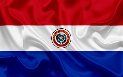 Il paraguay, bandiera, Paraguay, Sud Africa, simboli nazionali, bandiera del Paraguay
