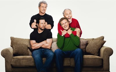 Daddys Home 2, 2017 movie, John Lithgow, Will Ferrell, Mel Gibson, Mark Wahlberg