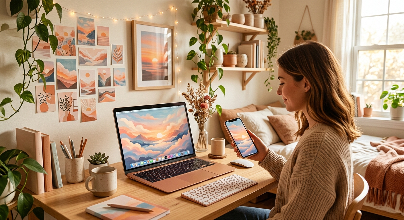 Best Aesthetic Phone and Desktop Wallpapers for a Matching Room Vibe