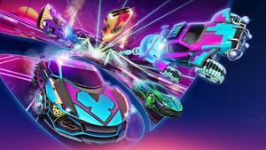2 world, 1 game- Rocket League! rocket league wallpaper