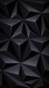 3D Black Triangles iPhone 13 Pro iphone 13 pro wallpaper