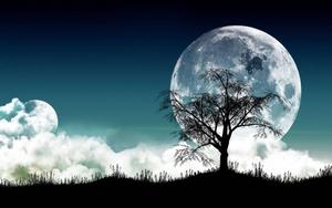 3D HD Full Moon 3d hd wallpaper