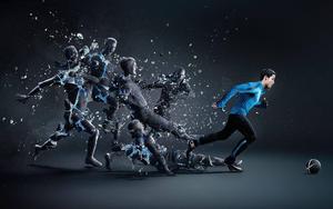 3D HD Outrunning Broken Splashing Shadows 3d hd wallpaper
