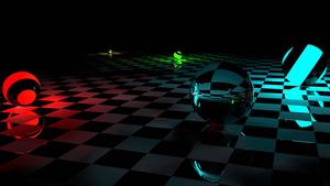 3D HD Speres On Checkers 3d hd wallpaper