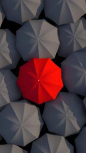 3d Iphone Black And Red Umbrellas 3d iphone wallpaper