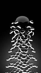 3d Iphone Black And White Spheres 3d iphone wallpaper