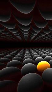 3d Iphone Black And Yellow Spheres 3d iphone wallpaper