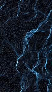 3d Iphone Network Of Blue Lines 3d iphone wallpaper