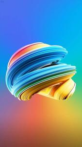 3d Iphone Swirl Of Pastel Colours 3d iphone wallpaper