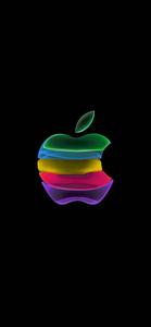 3d Iphone Transparent Rainbow Apple Logo 3d iphone wallpaper