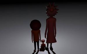 3D Model of Rick and Morty from the popular TV show rick and morty wallpaper