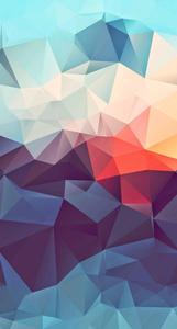 3D Phone Colorful Geometric Art Mountains 3d phone wallpaper