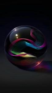 3D Phone Colorful Marble With Swirly Design 3d phone wallpaper