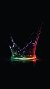 3D Phone Colorful Water Splash 3d phone wallpaper