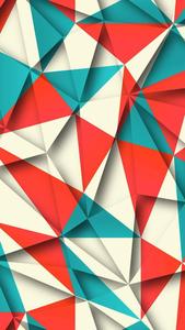 3D Phone Geometric Shapes Paper Folds 3d phone wallpaper