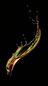 3D Phone Gold Liquid Splash 3d phone wallpaper