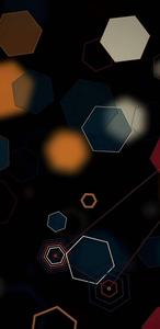3D Phone Hexagons Dark Theme 3d phone wallpaper