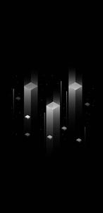 3D Phone Monochrome Pillars Black Background 3d phone wallpaper