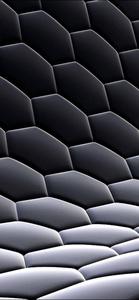 3D Phone Monochrome Sloped Honeycomb 3d phone wallpaper