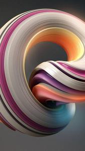3D Phone Twisted Circular Figure 3d phone wallpaper
