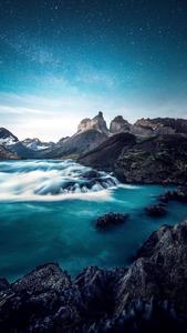 4K Android Blue Green Shore 4k android wallpaper