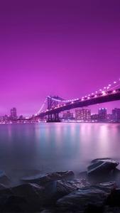 4K Android Purple Bridge 4k android wallpaper