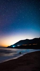 4K Android Starry Seashore 4k android wallpaper