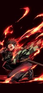 4K Anime IPhone Demon Slayer Fire God Dance 4k anime iphone wallpaper