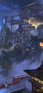 4K Anime IPhone Japanese Mountain Temple 4k anime iphone wallpaper
