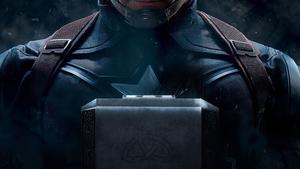 4k Avengers Cap and Mjolnir 4k avengers wallpaper