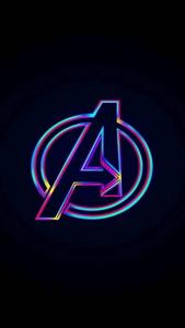 4k Avengers Logo Neon 4k avengers wallpaper