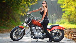 4K Bike Photo With A Girl Biker 4k bike wallpaper