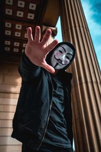 4K Boys Attitude With Anonymous Hacker Mask 4k boys attitude wallpaper