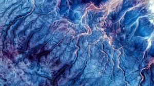 4k Ipad Blue Wave Art 4k ipad wallpaper