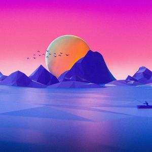 4k Ipad Moon And Birds 4k ipad wallpaper
