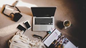 4K Laptop Blogger's Flat Lay 4k laptop wallpaper