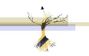 4k Nature Black And Yellow Tree Art 4k nature wallpaper