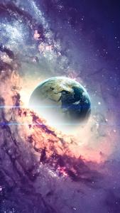 4K Phone Background Earth With Clouds 4k phone wallpaper
