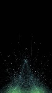 4K Phone Background Green Particles 4k phone wallpaper