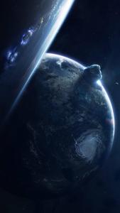 4K Phone Background Meteor Hitting Earth 4k phone wallpaper