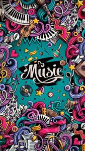 4K Phone Background Music Doodles 4k phone wallpaper