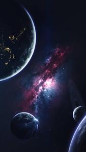 4K Phone Background Planets In Galaxy 4k phone wallpaper