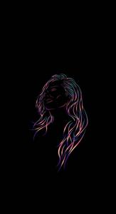 4K Phone Background Woman Drawing 4k phone wallpaper