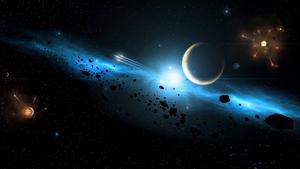 4k Space Asteroid Widescreen Wallpaper