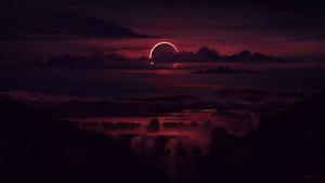 4K Ultra HD Dark Red Moon 4k ultra hd dark wallpaper